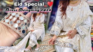 I Made👉White Special Outfit for Eid🌙 2024 Eid Affordable Dress desigingBeautiful🧡 Eid Outfit✨️ [upl. by Ivor236]