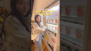 making my own ramen at the cup noodles museum in osaka 🍜 japan osaka foodie ramen travel food [upl. by Holcomb]