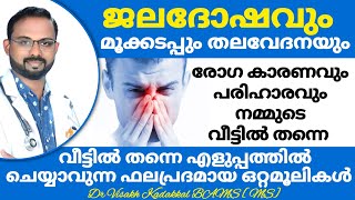 ജലദോഷവും മൂക്കടപ്പും പെട്ടന്ന് മാറാൻ  Rhinitis and Nose Block simple home remedies  Dr Visakh [upl. by Fernando]