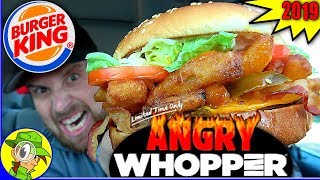 Burger King®  ANGRY Whopper® 2019 Review 😡🔥🍔  Peep THIS Out 🍔👑 [upl. by Attekahs]