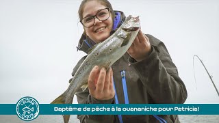 Baptême de pêche à la ouananiche pour Patricia [upl. by Fredel]