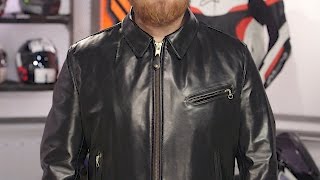 Schott 689H Classic Horsehide Spread Collar Jacket Review at RevZillacom [upl. by Ecinej]