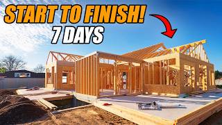 Building A House Start To Finish In 7 Days [upl. by Winou]