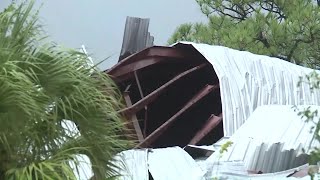 Possible tornado causes damage near St Lucie County Sheriffs Office [upl. by Oleusnoc]