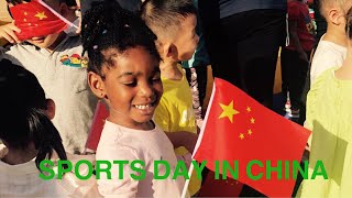 CHINESE SPORTS REHEARSAL IN THE KINDERGARTEN  CHINESE 70th ANNIVERSARY  KIDS LOVE [upl. by Bainter]