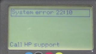 HP Designjet 500800 System Error 2210 Repair [upl. by Ahsiemac239]