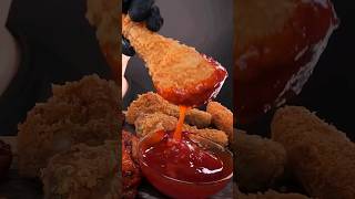 ASMR Fried Chicken amp Spicy Sauce MUKBANG [upl. by Hashim563]