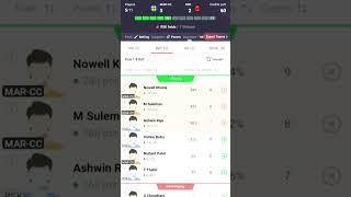 MARCC Vs RSK Mera My 11 Circle Team cricket ipl fancode trending shorts video reels love [upl. by Remle]