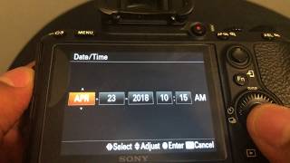 Sony A7riii and A7iii  SETTING TIME AND DATE  HOW TO [upl. by Ecraep]