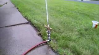 Rain Bird 35 Impact Sprinkler Performance Test  Cup Test [upl. by Franzen]