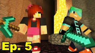 I found some diamonds with my friend Minecraft episode 5 [upl. by Otsirave]