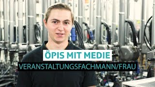 «Öpis mit Medie» Lehre als Veranstaltungsfachmannfrau bei SRF [upl. by Blaze343]