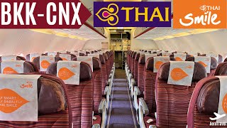 THAI SMILE AIRWAYS  BANGKOK BKK  CHIANG MAI for 30 €  TRIPREPORT  AIRBUS A320 4K ULTRA HD [upl. by Klatt217]