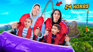 24 HORAS EN MONTAÑAS RUSAS EXTREMAS 🎢 😱 Juan de Dios Pantoja [upl. by Notsnorb573]