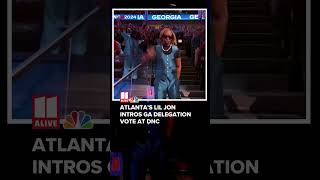 Lil Jon at the DNC Atlanta rapper intros Georgia delegation vote [upl. by Greenebaum418]