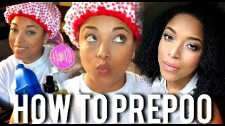 How to PRE POO on DRY HIGH POROSITY Natural Hair  MY FAVORITES  MelissaQ [upl. by Ardisj]