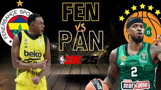 Fenerbahce  Panathinaikos  NBA 2K25 Highlights [upl. by Maximilianus]