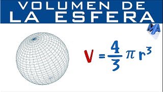 Volumen de una esfera conociendo radio o diámetro [upl. by Swerdna]