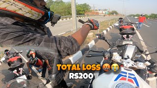 DRAG RACE RS 200 VS R15M RS 200 DAMAGE HOGAYI  EBIKES [upl. by Airotciv509]