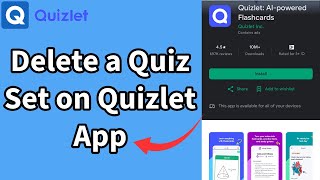 How to Delete a Quiz Set on Quizlet App Remove a Quiz Set on Quizlet App on Android 2024 [upl. by Micky]