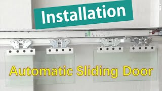 How to install the automatic sliding door opener  OSENT Installation Guide [upl. by Phaih619]