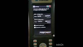 TopCon GPS fc500 create new job [upl. by Eisse]