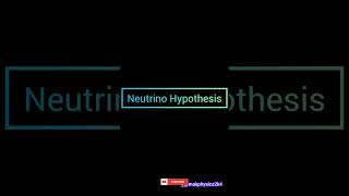 bscphysics Beta Decay amp Neutrino Hypothesis viraltrendingshortshorts notes nuclearphysics [upl. by Chap87]