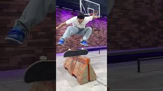 kickflip over barrier slow mo skateboading [upl. by Angus]