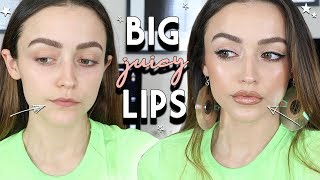 HOW TO MAKE YOUR LIPS LOOK BIGGER  FAKE BIG LIPS WITH MAKEUP [upl. by Cerracchio]