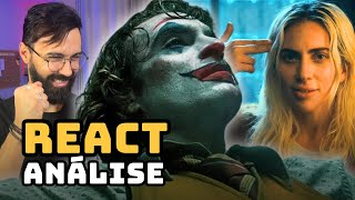 REACT CORINGA 2  Delírio a dois  Analisando e reagindo ao trailer [upl. by Eekcaj]