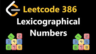 Lexicographical Numbers  Leetcode 386  Python [upl. by Pietje]