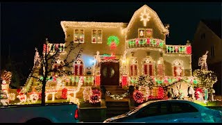 2020 Christmas Lights Tour of Dyker Heights Brooklyn NYC [upl. by Dryfoos]