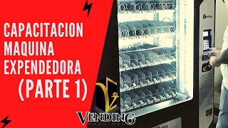 MAQUINA VENDING SNACK Y BEBIDAS  FUNCIONAMIENTO Abrir y encender la vending [upl. by Reffotsirhc]