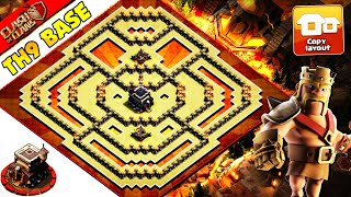 NEW STRONGEST Town Hall 9 TH9 WAR Base With CopyLink 2022  Clash Of Clans 709 [upl. by Rahal]