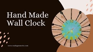 Handmade wall clock DIY wall clock Making [upl. by Nara477]