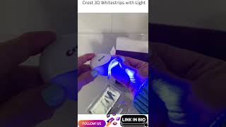 Crest 3D Whitestrips with Light Teeth Whitening Strip Kit 20 Strips 10 Count Pack [upl. by Jagir]