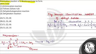 Elimination reaction of 2Bromopentane to form pent2ene 1 Elimination reaction [upl. by Moore]