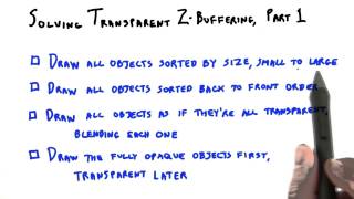 quotSolving Transparent ZBuffering [upl. by Rainger]