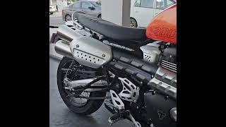 2024 Triumph Scrambler 1200 XE stock exhaust sound triumphscrambler1200xe [upl. by Margarete496]