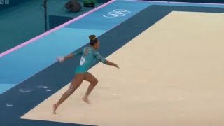 Rebeca Andrade Womens Floor Gymnastics Final Highlights  Rebeca Andrade Gold Medal Olympics 2024 [upl. by Howes]