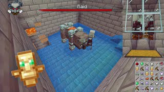 Minecraft Raid Farm 121 mcpe servival bedrock [upl. by Tiebold]