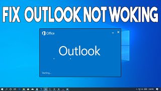 How To Fix Outlook Not WorkingOpening in Windows 10 [upl. by Regor589]