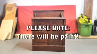 Antique Washstand Gets Painted [upl. by Hollister192]