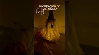 Lámpara fantasma DIY 👻 Decoración de HALLOWEEN shorts [upl. by Rehptsirhc]