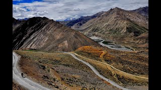 Khardung La Downhill Bicycling [upl. by Rossen]