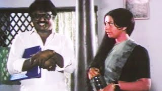 உங்களுக்கு பிடித்த முருங்காய் சாம்பாரு எப்படி இருக்கு Thazhuvatha Kaigal  Vijayakanth Movie Scenes [upl. by Juliane]