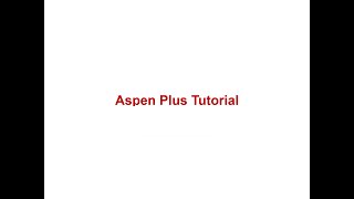 Aspen Plus  PFR with Langmuir–Hinshelwood–Hougen–Watson Kinetics [upl. by Clevey153]