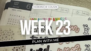 Week 23 Plan with Me  Hobonichi Cousin [upl. by Wier143]