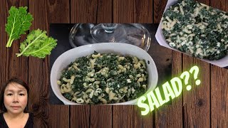 KALE PASTA SALAD  Raw kale [upl. by Biebel]