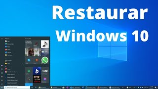 Como restaurar Windows 10 a su estado original o de fabrica sin tener que formatear [upl. by Ferris]